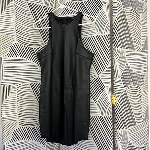 Short Black Leather Dress (never worn)